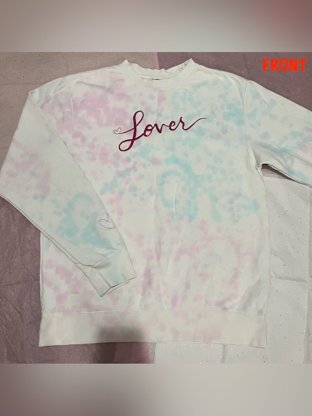 Taylor Swift Lover Inspired Tie Dye Sweatshirt